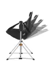 KingCamp Orchid Salıncaklı Katlanır Kamp Sandalyesi Black/Grey