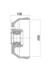 Knott 112x5/M12x1,5 Fren Kampanası- 1 Adet
