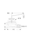 LIRA PF2335 70mm - 25mm 90 derece Eviye Gideri