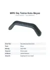 MPK Karavan Dış Tutma Kolu Beyaz Gizli Vidalı Manevra Kolu (MP5301SG)