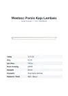 Westacc Porzio 12V LED Karavan Kapı Lambası 60 cm 150 lm Kısılabilir (WS4302560)