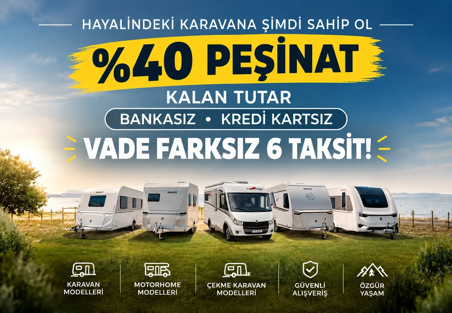 %40 Peşinat karavan kampanyası