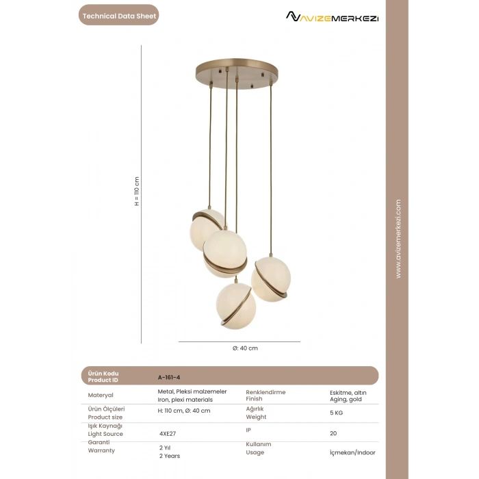 4LÜ ESKİTME AVİZE A-161-4
