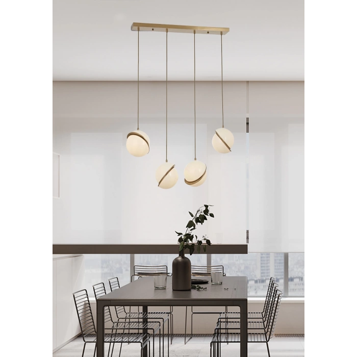 4LÜ ESKİTME SIRALI AVİZE A-161-4Y