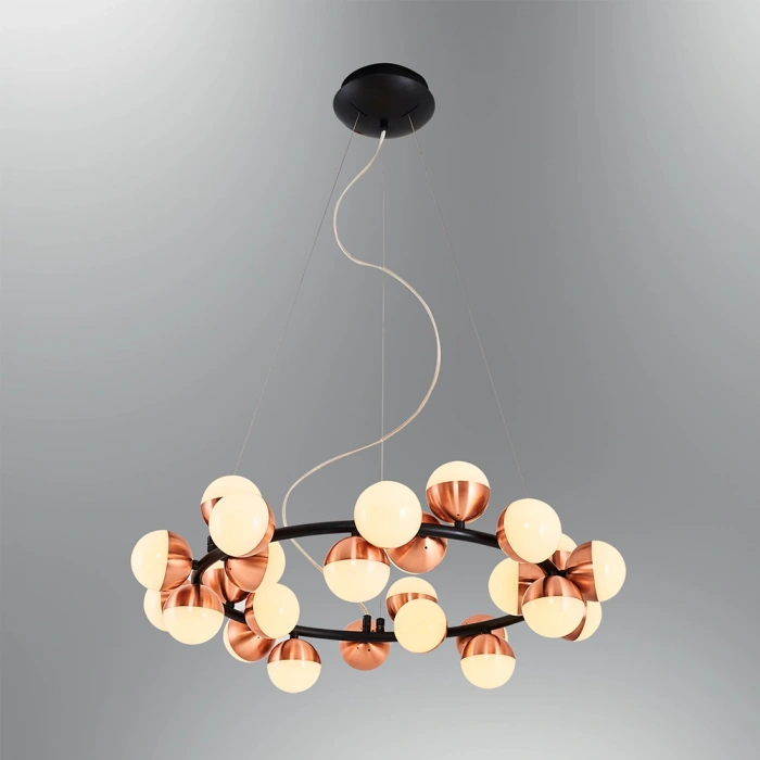 A-567-25-RG YUVARLAK LEDLİ AVİZE