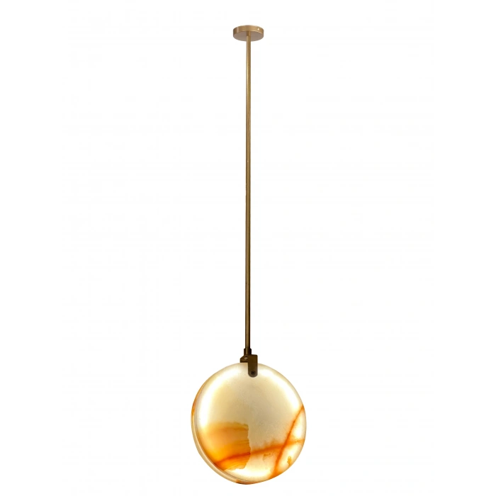 M-7106-25-1 25 CM ÇAP MERMER TEKLİ AVİZE