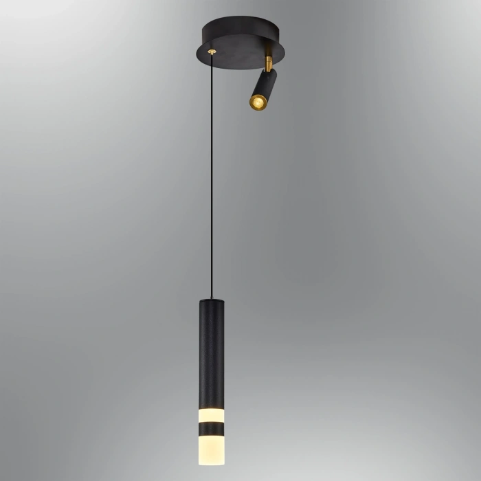 A-283-1SS SİYAH SPOTLU TEKLİ AVİZE