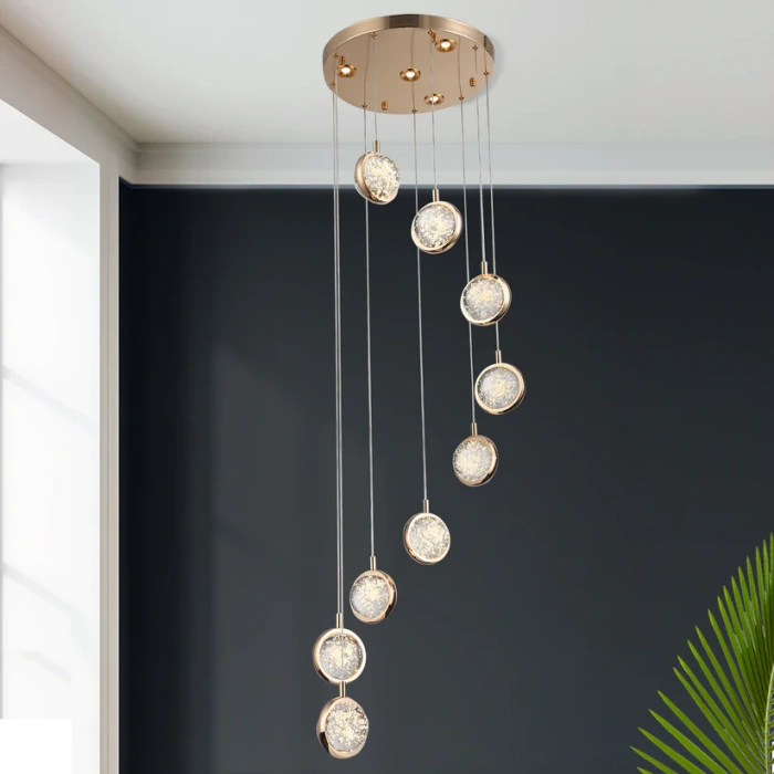 A-628-9YG 9 LU YUVARLAK AVİZE