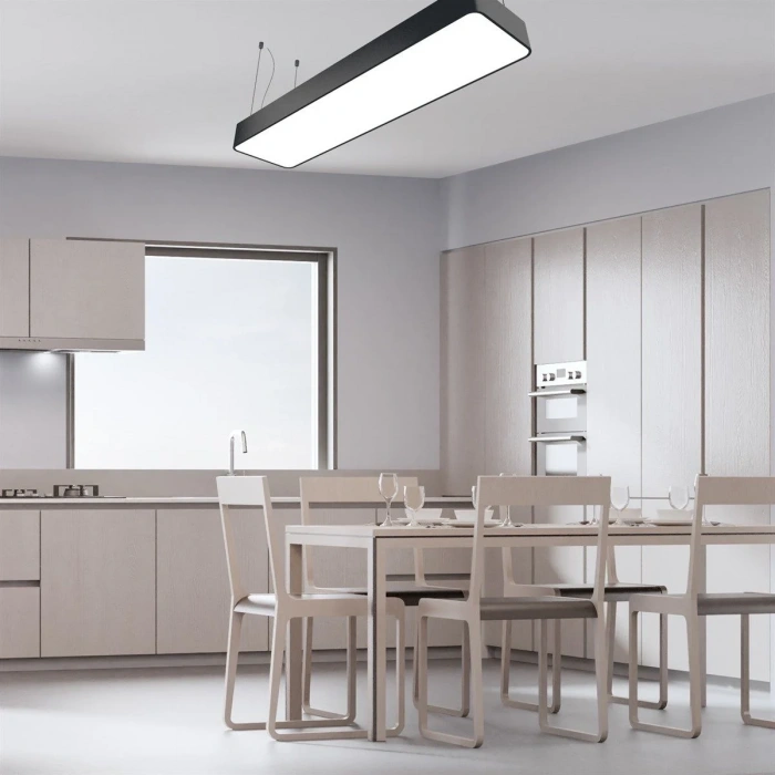 D-9004-1S Oval Dikdörtgen Davul Modern Led Sarkıt