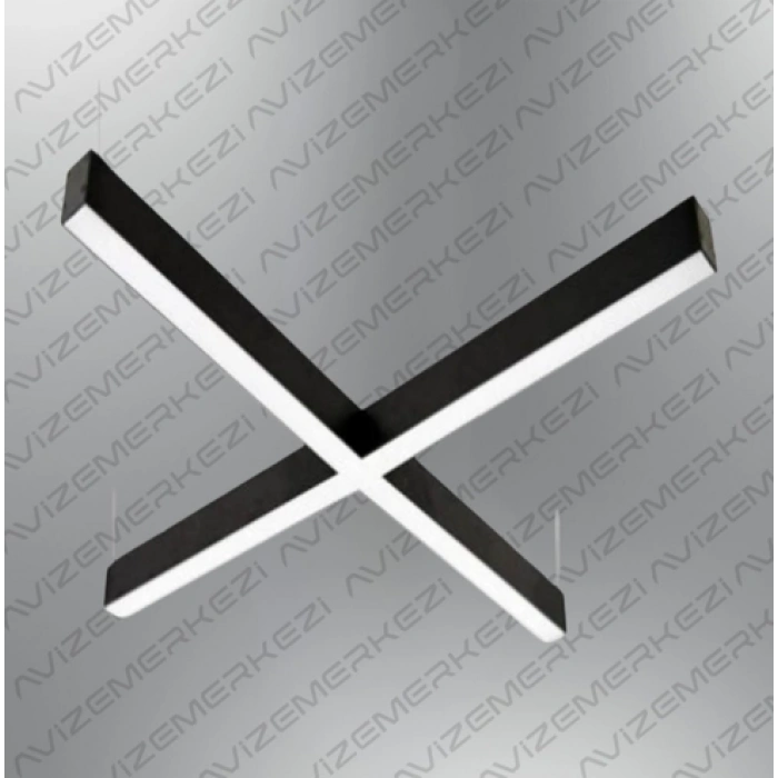 D-9008-1S  X Linear Aydınlatma Modern Led Avize