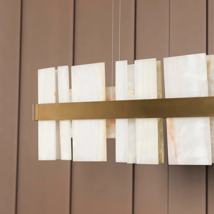 A-7107-Y DOĞAL MERMER AVİZE