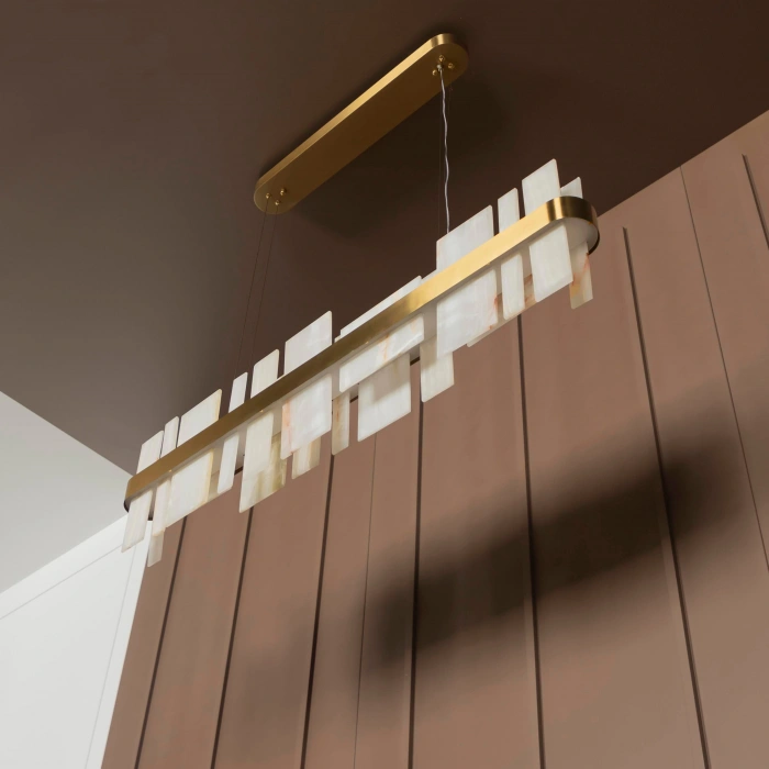 A-7107-Y DOĞAL MERMER AVİZE