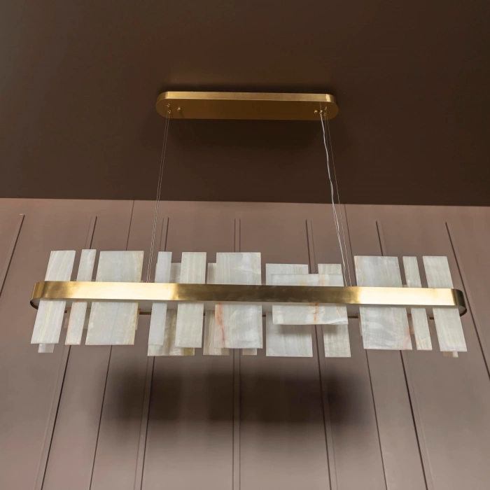 A-7107-Y DOĞAL MERMER AVİZE