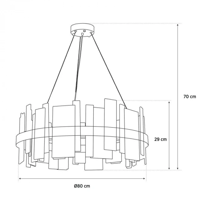 A-7107-80 YUVARLAK DOĞAL MERMER AVİZE