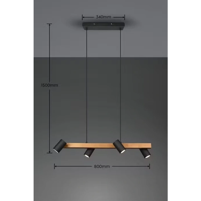 A-4730-4A DOĞAL AHŞAP SARKIT AVİZE