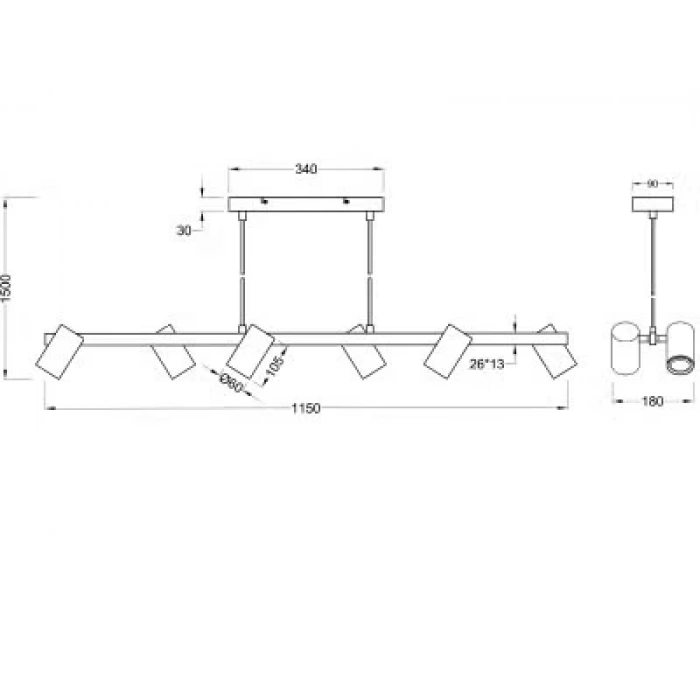 A-4730-6G SPOTLU SARKIT AVİZE