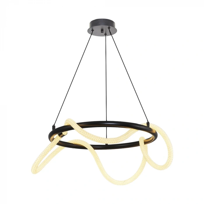 A-5133-60S HASIR LEDLİ SİYAH AVİZE