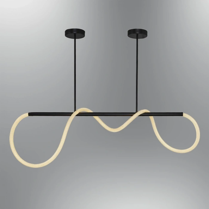 A-5133-100S HASIR LEDLİ SİYAH AVİZE