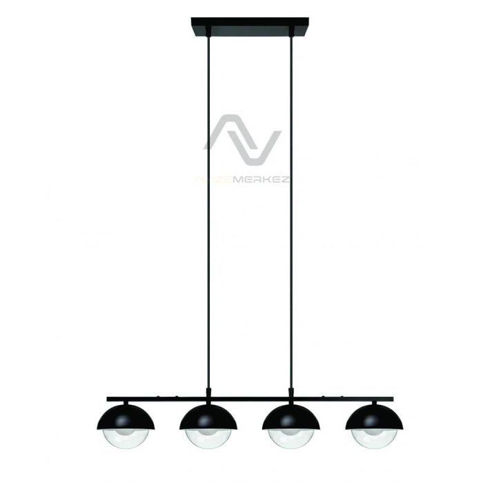 A-3461-4 Camlı Sarkıt Modern Avize