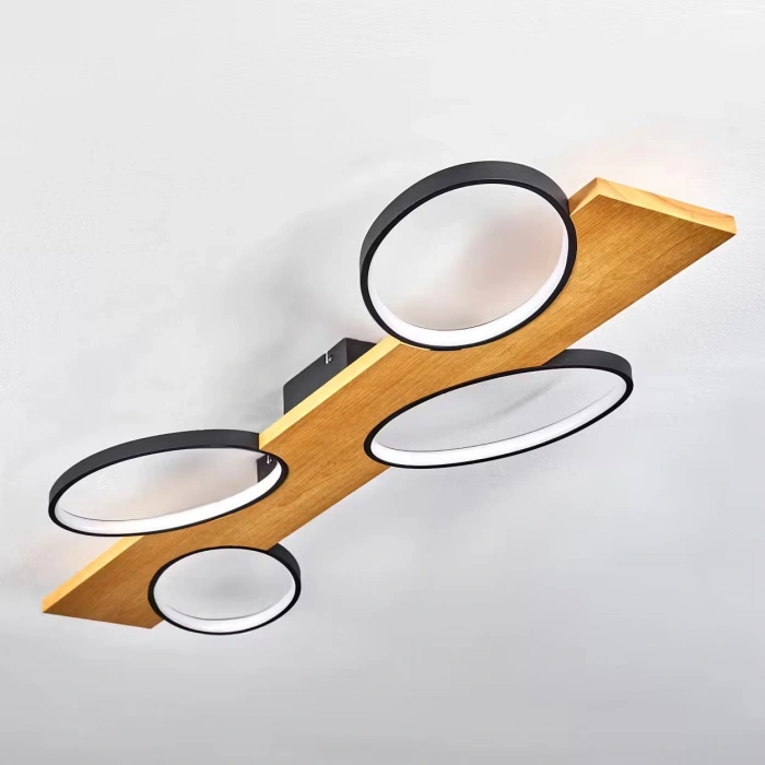 AW-4320-4 Doğal Ahşap Çember Plafonyer