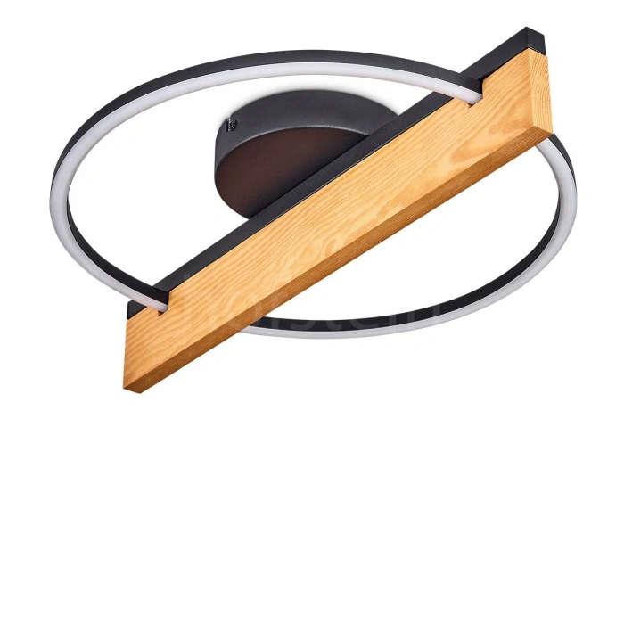 AW-4340-1S Doğal Ahşap Tekli Çember Plafonyer