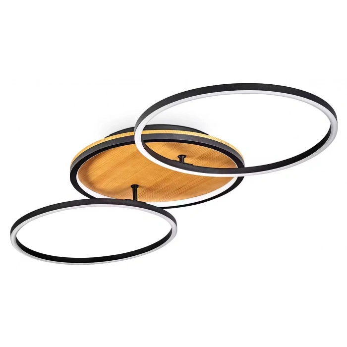 AW-4350-2 Doğal Ahşap İkili Çember Plafonyer