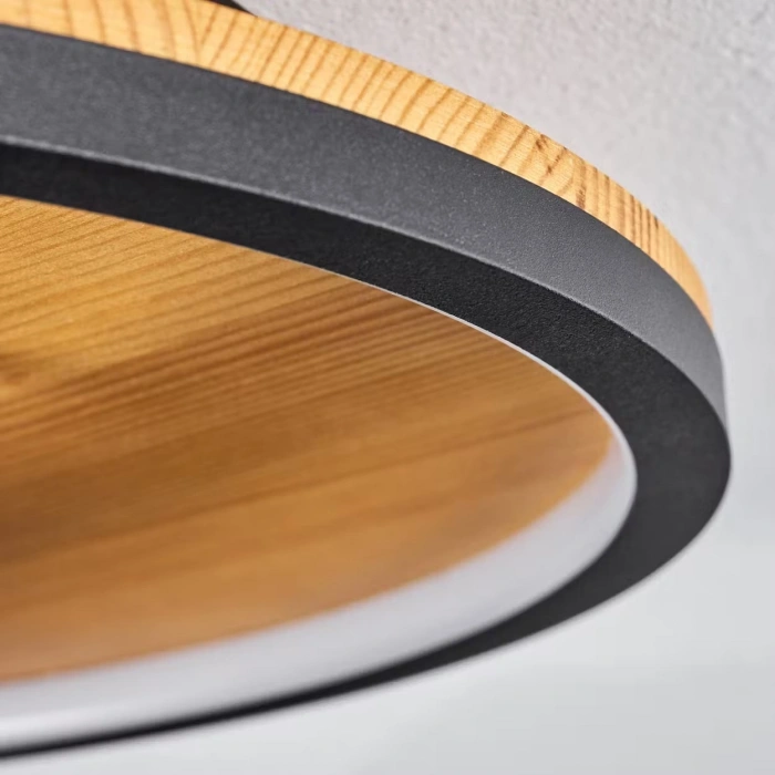 AW-4350-2 Doğal Ahşap İkili Çember Plafonyer