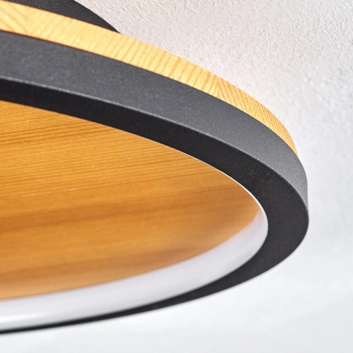 AW-4350-1 Doğal Ahşap İkili Çember Plafonyer