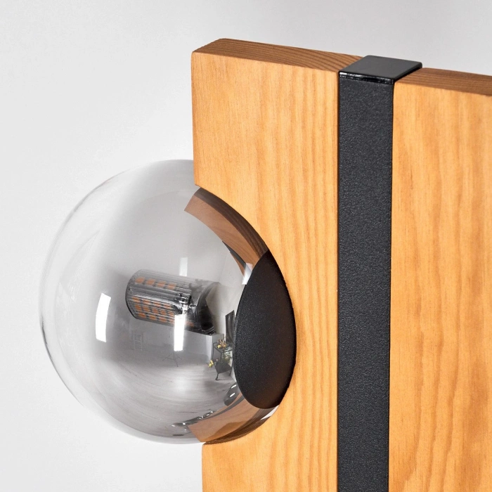 LW-4300-6G Doğal Ahşap Altılı Camlı Lambader