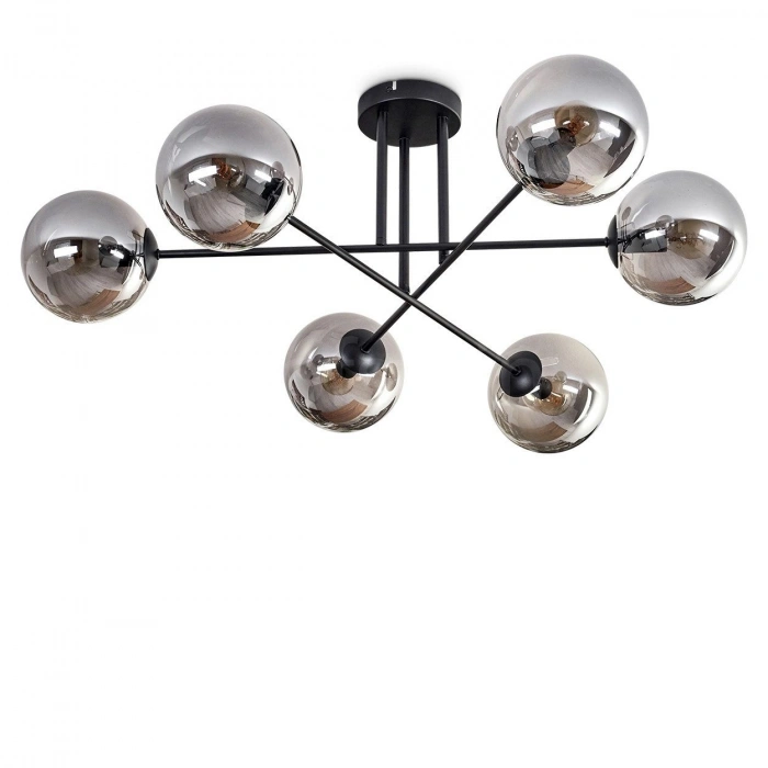 A-3463-6S Altılı Cam Sarkıt Avize