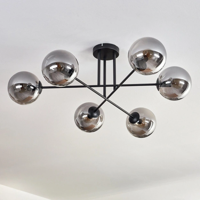 A-3463-6S Altılı Cam Sarkıt Avize