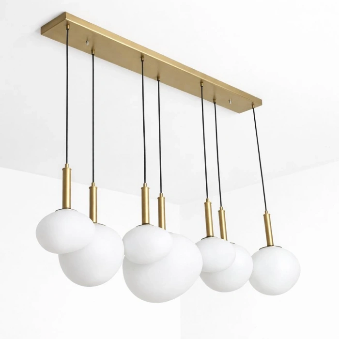 A-3356-7E YEDİLİ YAMUK CAMLI SARKIT AVİZE