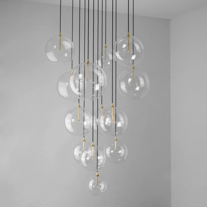 A-8943-13Y-E BUBBLE CAM ESKİTME KAPLAMA SARKIT AVİZE