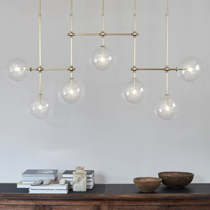 A-8943B-8-E BUBBLE CAM ESKİTME KAPLAMA SARKIT AVİZE