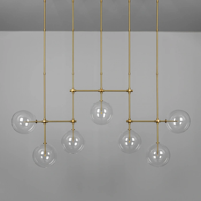 A-8943B-8-E BUBBLE CAM ESKİTME KAPLAMA SARKIT AVİZE