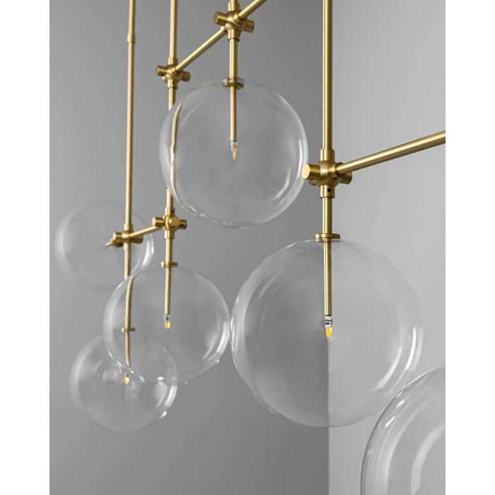 A-8943B-8-E BUBBLE CAM ESKİTME KAPLAMA SARKIT AVİZE