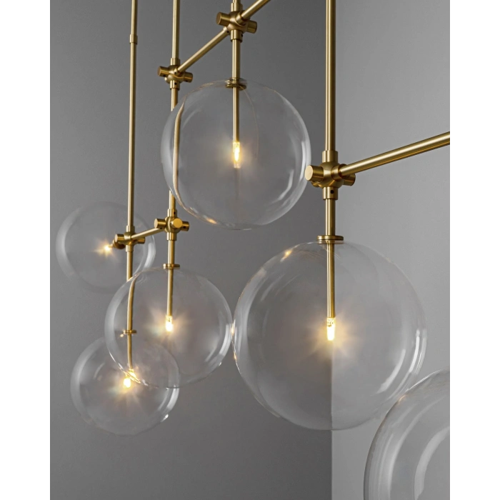 A-8943B-8-E BUBBLE CAM ESKİTME KAPLAMA SARKIT AVİZE