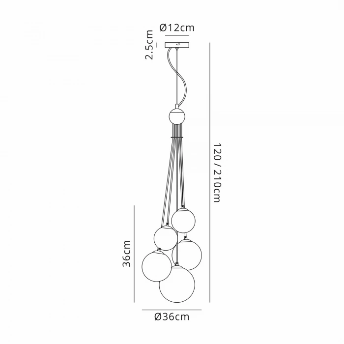 A-8945-5-SB BEYAZ SARKIT AVİZE