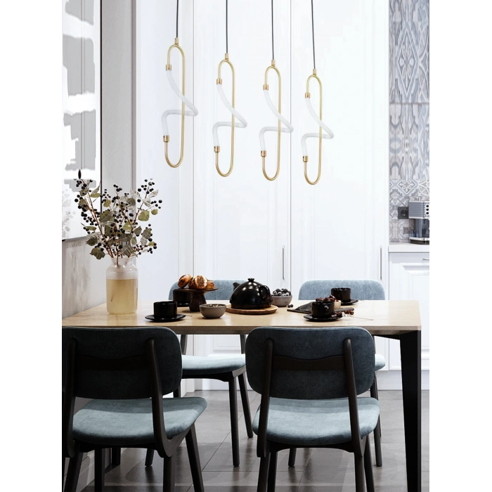 DÖRTLÜ SIRALI LEDLİ AVİZE A-513-4Y