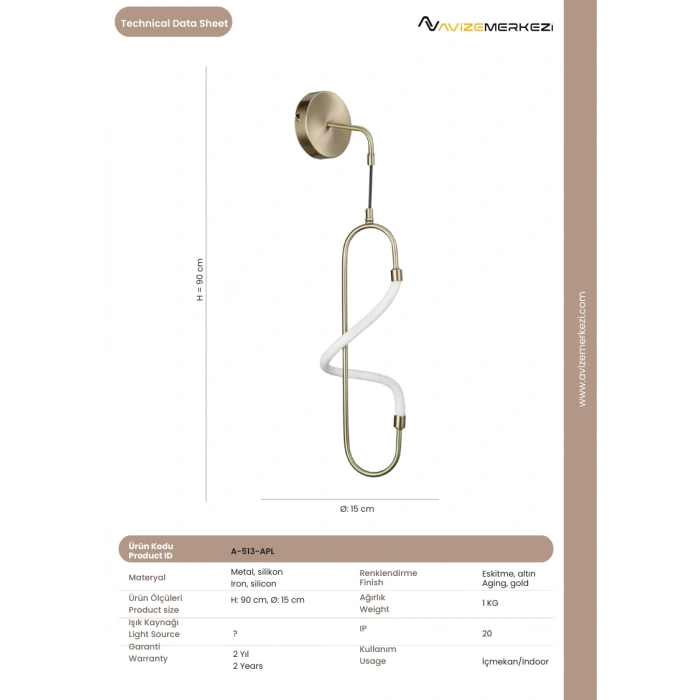 LEDLİ APLİK A-513-APL