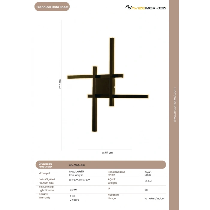 LEDLİ APLİK LD-5103-APL