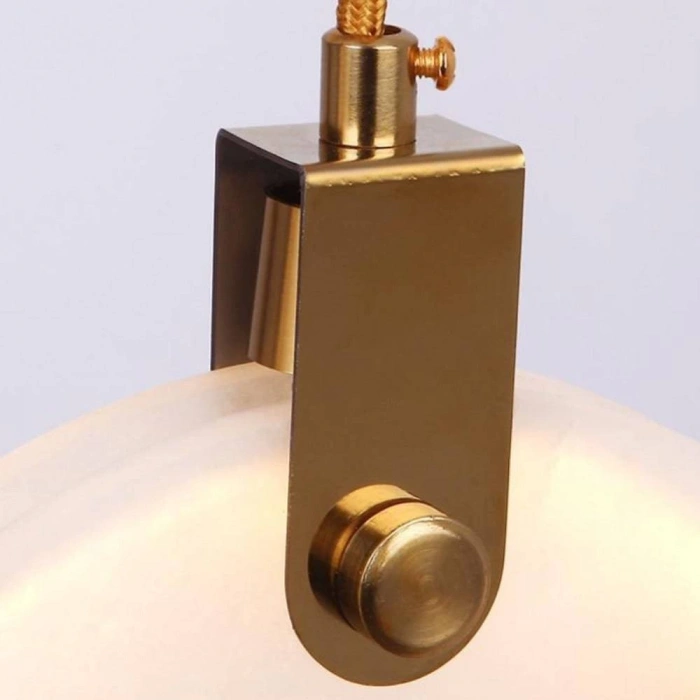 M-7106-30-1 30 CM ÇAP MERMER TEKLİ AVİZE