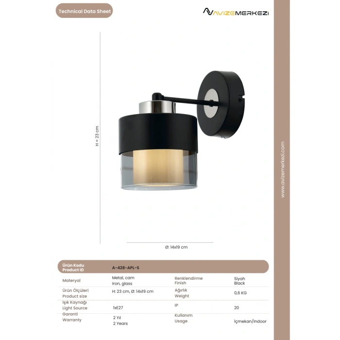 SİYAH APLİK A-428-APL-S