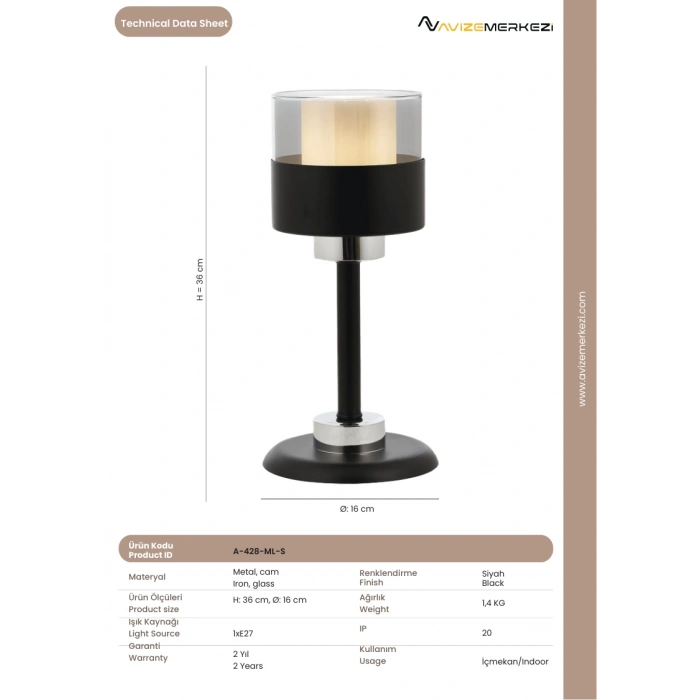 SİYAH APLİK A-428-ML-S