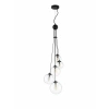 A-8945-5S SİYAH ŞEFFAF SARKIT AVİZE