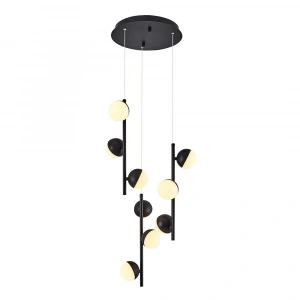 A-567-9-SY SİYAH LEDLİ YUVARLAK AVİZE