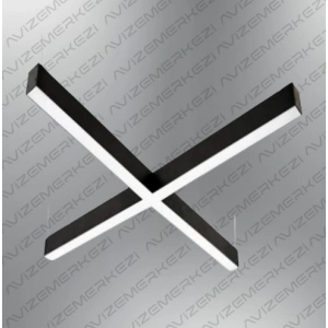 D-9008-1S  X Linear Aydınlatma Modern Led Avize