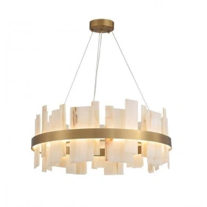 A-7107-80 YUVARLAK DOĞAL MERMER AVİZE