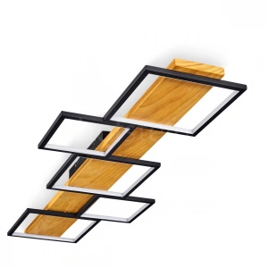 AW-4330-5S Doğal Ahşap Beşli Kare Plafonyer