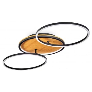 AW-4350-2 Doğal Ahşap İkili Çember Plafonyer